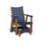 Navy Blue Top/Antique Mahogany Base