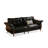 Black Faux Leather Modular Sofa cushion couch-800977095-800977094