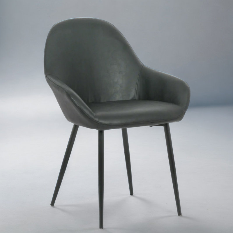Chaise avec accoudoirs, Noir