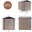 6 Ft. W x 6 Ft. D Metal Lean-To Garden Shed