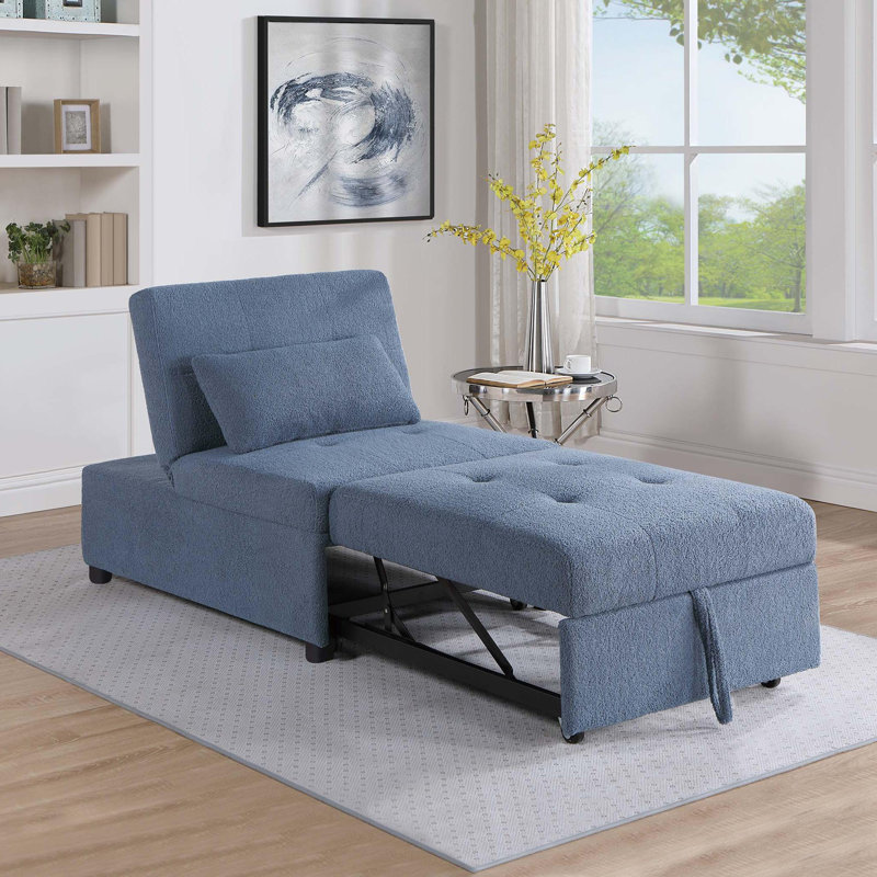 Canapé convertible, Bleu