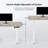 Khaseem 48" Adjustable Height Electric Standing Desk with Memory Controller and Hook-1285924128