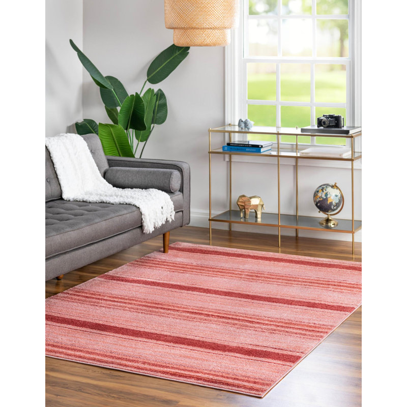 Hulsey Striped Indoor Rug, Rectangle 7'10" x 10'2", Multi