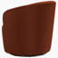 Fauteuil pivotant orange brûlé