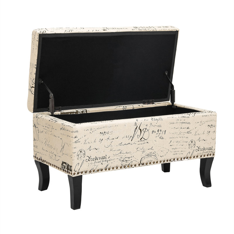 Brankovice Upholstered Ottoman, Beige