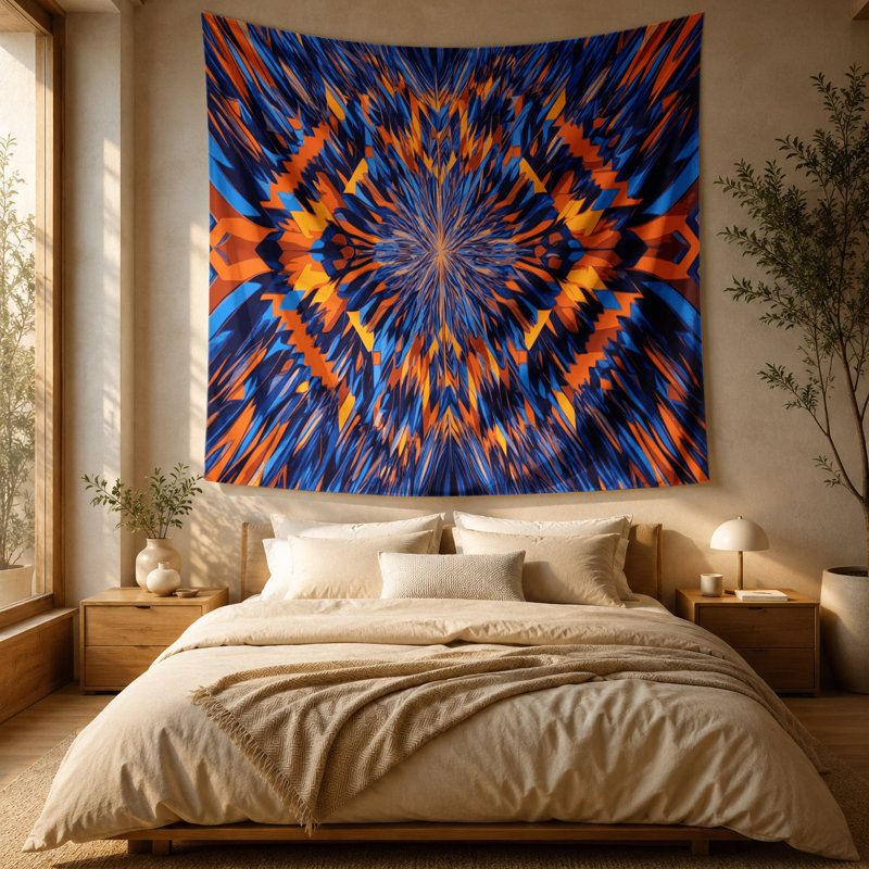 Tapisserie murale Op Art, 51 po x 60 po