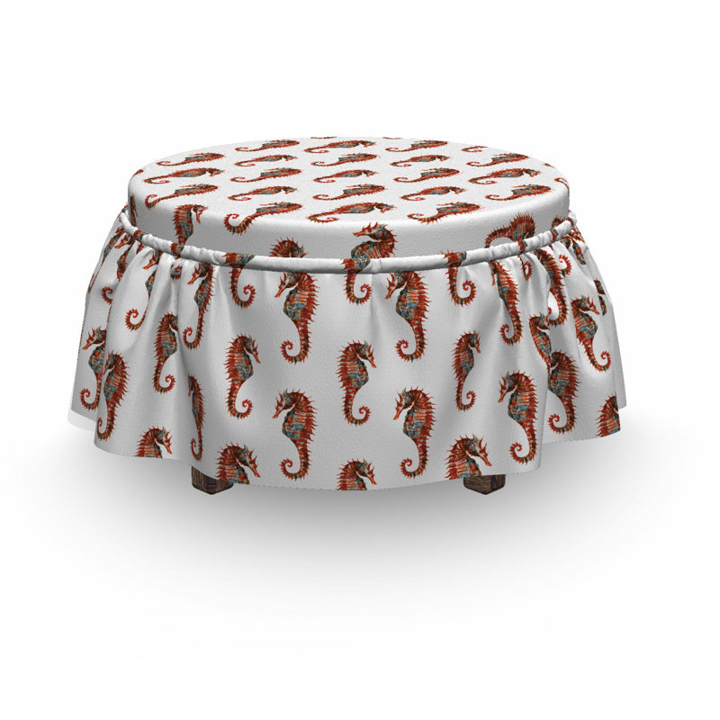 Box Cushion Ottoman Slipcover