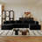 Modular Sectional Couch, Boneless Sofa With Deep Seat, High Density Memory Foam, Compression Sofa For Living Room Bedroom Apartment, No Assembly Required, Grey  (3*Seat+2*Ottoman)-950632645-950632647