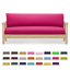Housse pour canapé-lit réversible en tissu de polyester réversible avec fermeture à glissière 3 côtés-96484502-87758521
