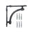 Jakin Half Round Wall Shelf Bracket