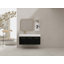 Meuble-lavabo mural 48 po avec lavabo et support de rangement, cuve gauche en résine à bords épais-1279956198