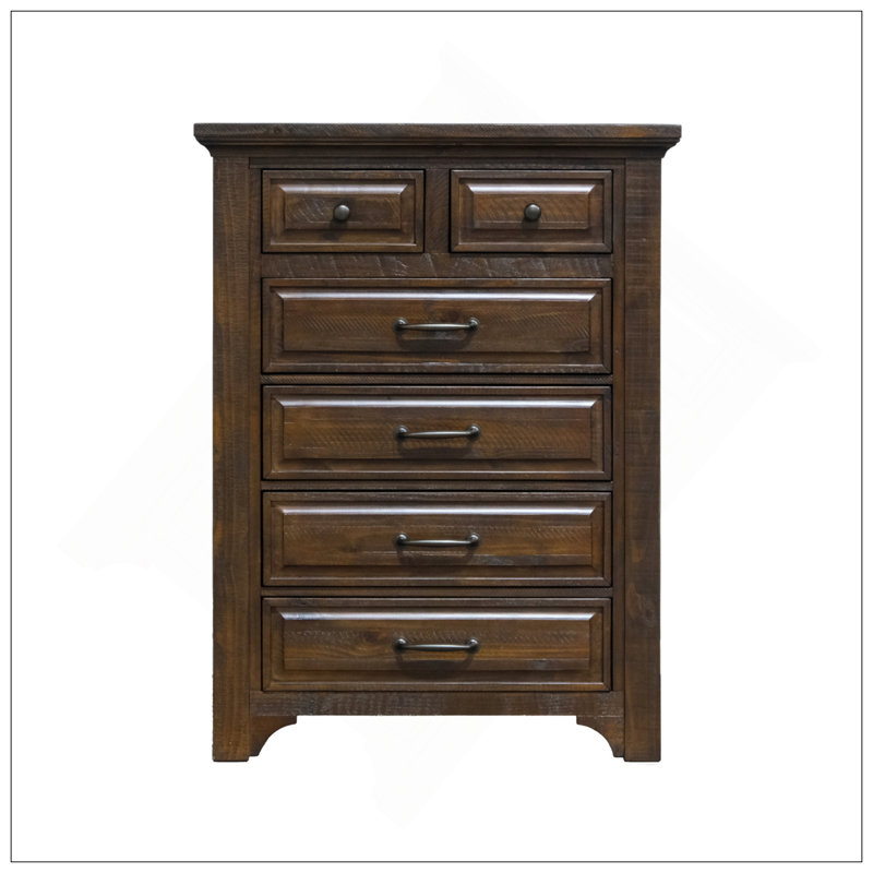 Commode brune à 6 tiroirs