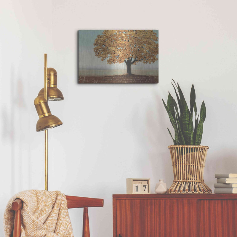 «Gold Reflections I» par James Wiens, H 16 po x l 24 po