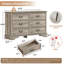 Commode 6 tiroirs 47 po