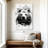 Bear Head Black And White-364729884