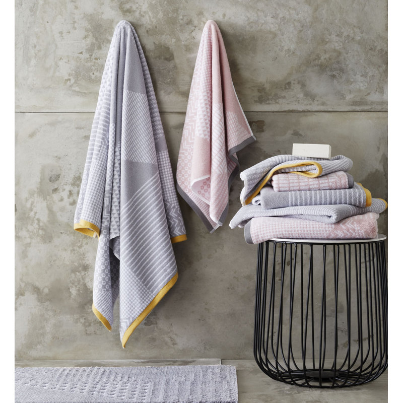 Larsson Geo Bath Mat, Grey