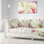 Coussin lombaire en spirale exotiques Abstract