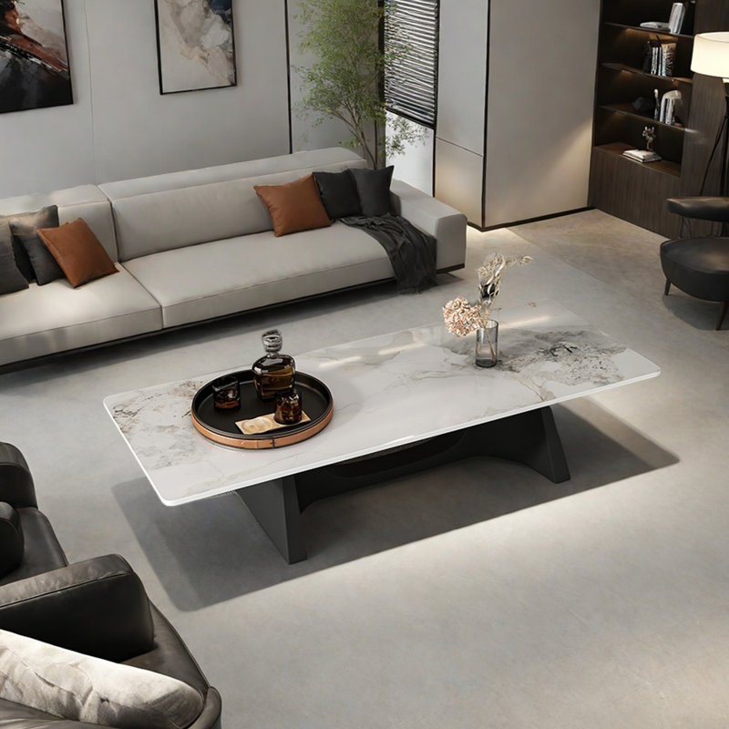 Indira, Blanc / Gris, H 15,74 po x L 51,18 po x l 25,59 po