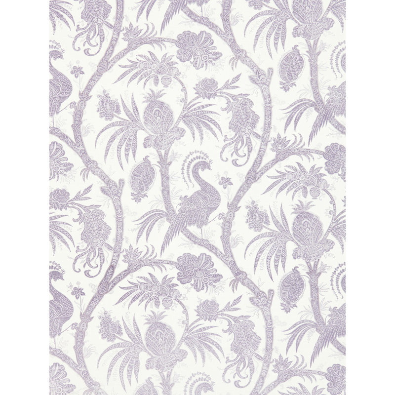 Oriana Balinese Peacock Fabric, Lavender