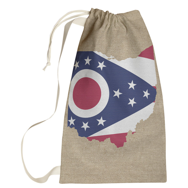 Sac à linge united states flag, Petit H 64 po x l 20 po x P 1,5 po, Beige bleu blanc rouge, Missouri