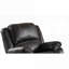 Fauteuil inclinable simple de luxe BEIMO, similicuir noir profond compact pour les espaces de vie à la maison