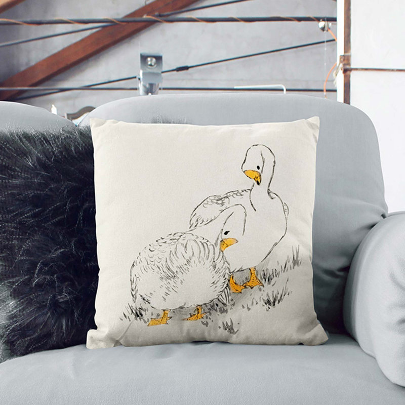 Square Throw Cushion, 40cm H x 40cm W x 15cm D
