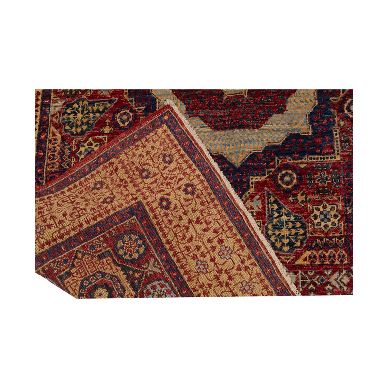 Aryana Wool Oriental Area Rug in Red