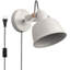 Applique murale moderne à brancher avec tête rotative réglable, lampe de chevet minimaliste nordique avec interrupteur pour chambre à coucher et appartement