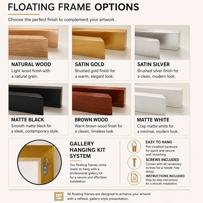 Chat, tigre, portrait de chat, H 40 po x l 30 po x P 1,5 po, Cadre flottant noir