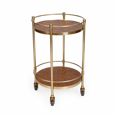 Wood and Metal Bar Cart