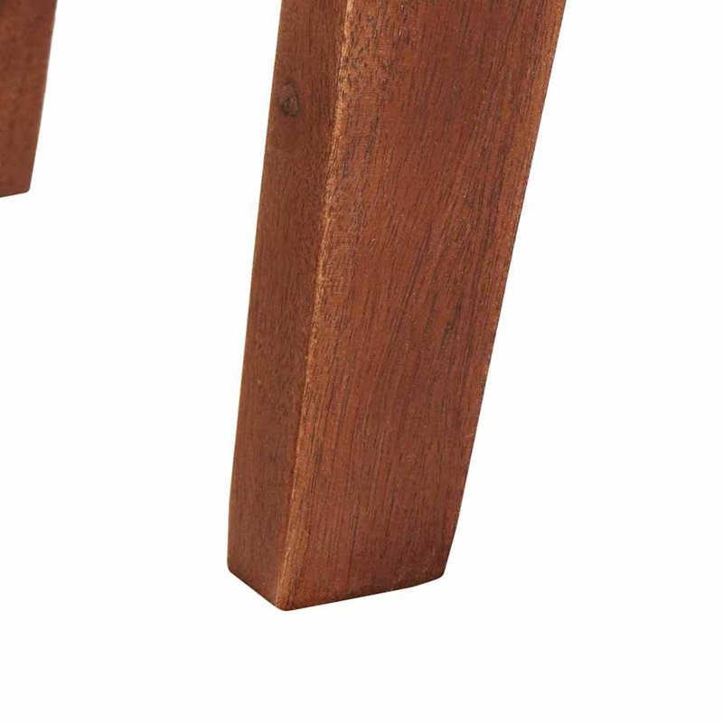 Solid Wood End Table, Distressed Brown