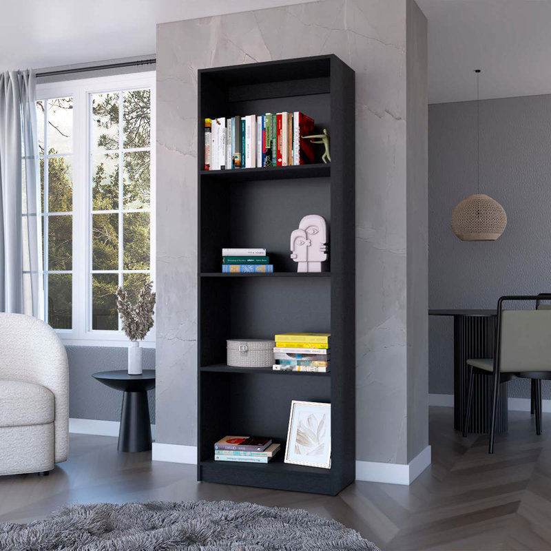 Solution de rangement élégante et fonctionnelle pour la maison ou le bureau, Noir