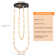 33 - Light Unique LED Dimmable Pendant Light Long Staircase Chandelier