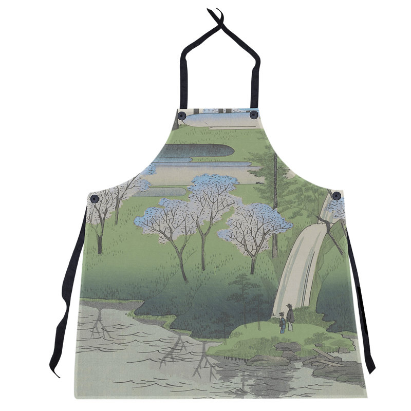 Tablier de bassin chiyogaike utagawa hiroshige, Bleu