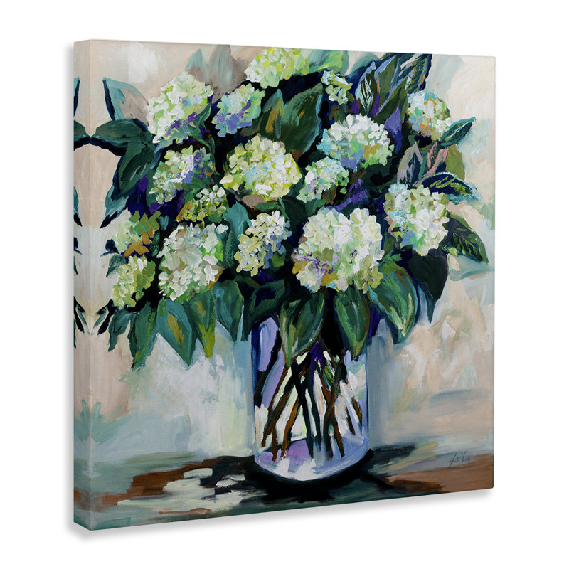 «Full Jaimes Bouquet», art mural sur toile par Jeanette Vertentes, H 30 po x l 30 po