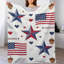 Jeté en flanelle Patriotic Stars Stri-133016350