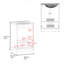Meuble-lavabo avec lavabo, 2 portes, 1 tiroir, wengé noir-1601240312