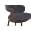 Dilenny Modern Leather Dining Chair - Comfortable Upholstered Kitchen Chair With Steel Frame, Curved Open Backrest, Tapered Legs Easy Assembly-1396755922
