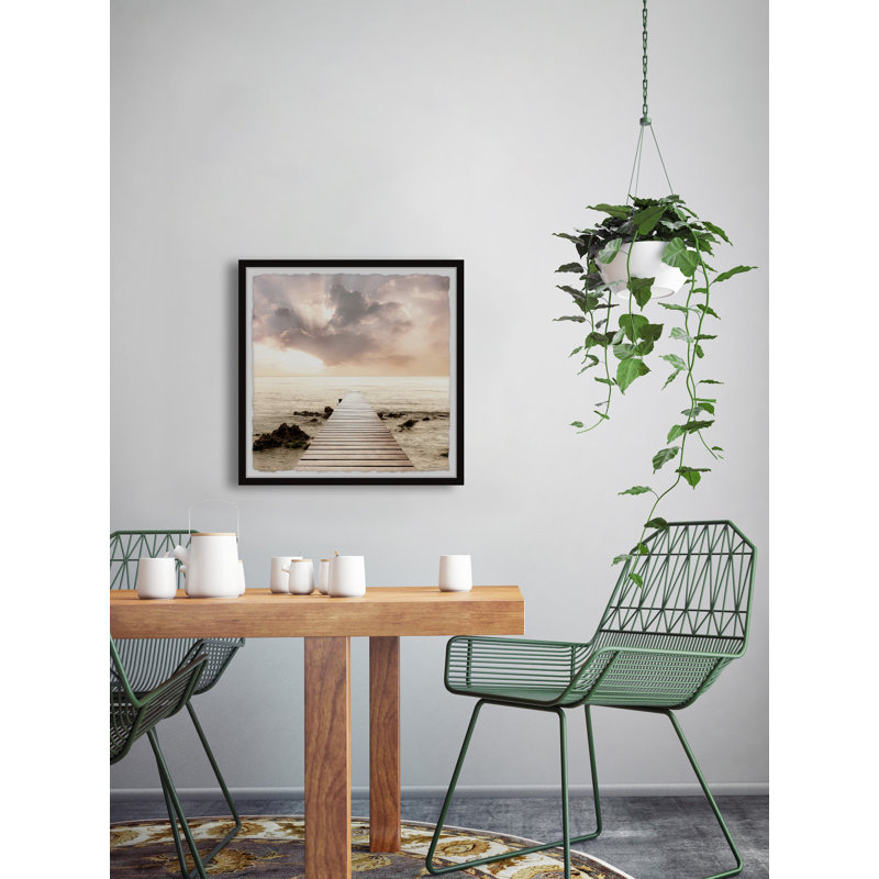 Enjoy Every Sunset - Single Picture Frame Print, 51cm H x 51cm W x 3.81cm D