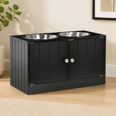 Gamelle pour chien avec meuble de rangement
