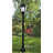 Solus 6 ft. Surface Mount Lamp Post with Decorative Cross Arm and Aluminum Base Cover-68896369
