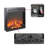 Keid 19.2'' W Antique Black Electric Fireplace