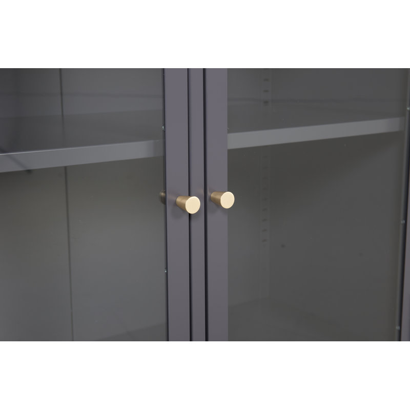 Naumann 85cm H x 85cm W Standard Bookcase, Light Grey