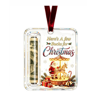 Ornement de Noël en argent de Noël