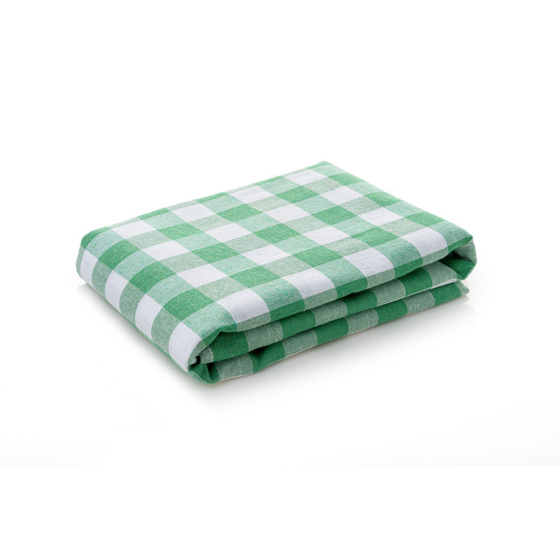 Nappe Chon Green, à carreaux, 63 x 63 pouces | 85% coton / 15% polyester, facile à nettoyer, lavable à la machine à une température de 30 à 40 ° C | Parfait pour la salle à manger, les pique-niques et les événements extérieurs, design élégant et durable