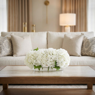 Floral Centerpiece with Real-Touch Hydrangeas