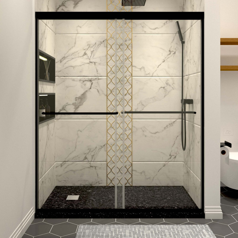 Portes de douche, Noir, noir, noir, noir