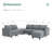 33.9" H Modular Reversible U-Shaped Sectional with Storage-1775893983