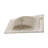 Rectangular White Ceramic Vanity 36"X18" - Stain , Smooth Finish, Generous Space Bath Smooth, Ample Storage