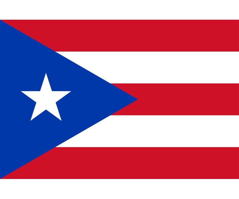 Puerto Rico, 12" H x 18" W